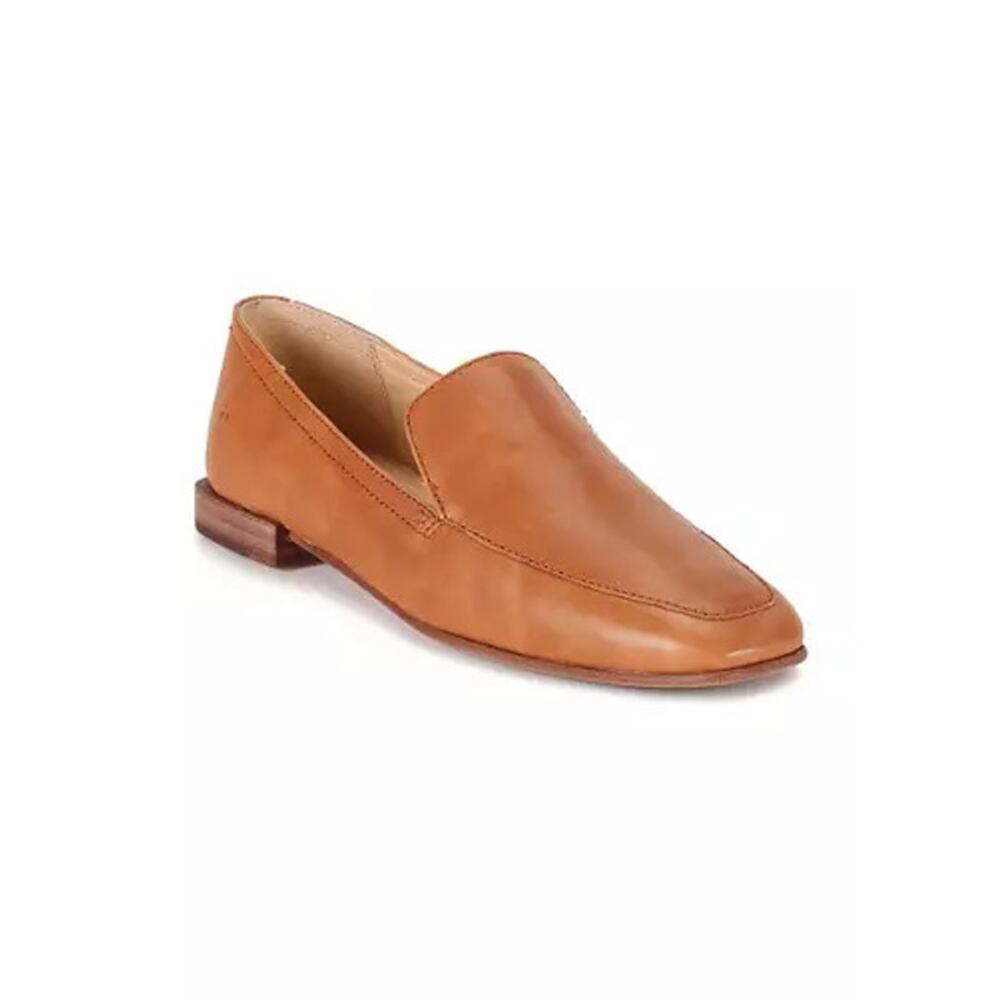 Frye Claire Venetian Cognac Leather Flats Loafers Women's Size 10